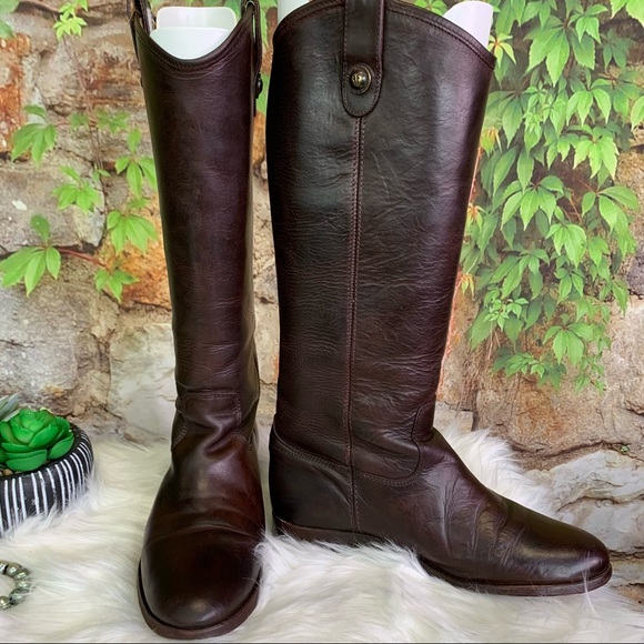 FRYE Cordovan Melissa Leather Button Boots, 7B - Picture 4 of 15